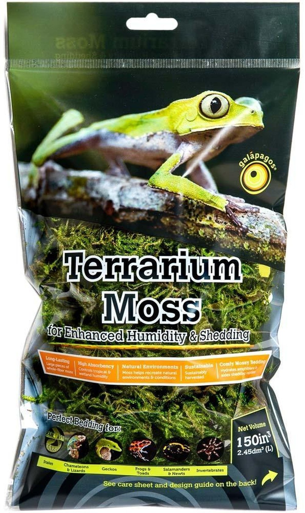 Reptile Substrate - Sphagnum Moss for Reptiles & Amphibians