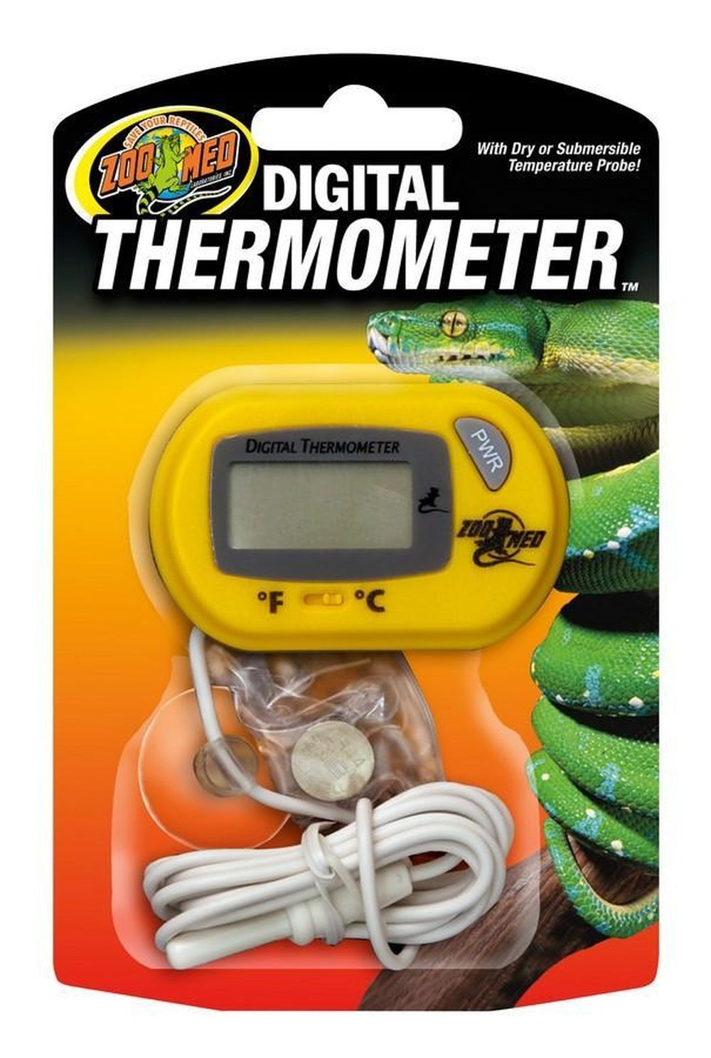 Digital Probe Thermometer Bearded Dragon Crested Gecko Reptile