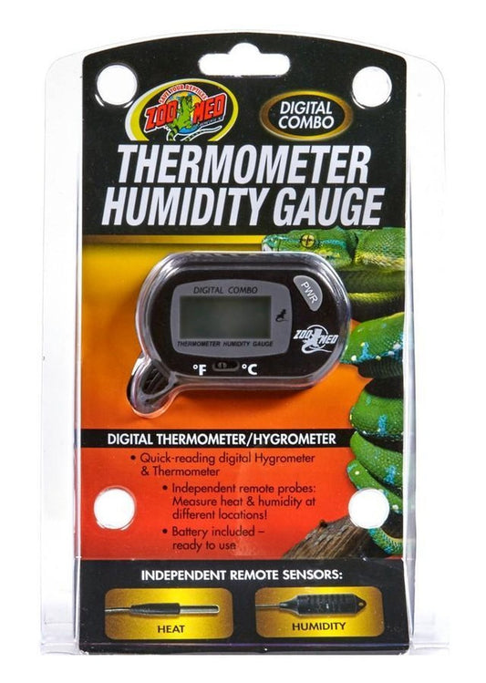 Zoo Med Digital Combo Thermometer Humidity Gauge - Dubia.com