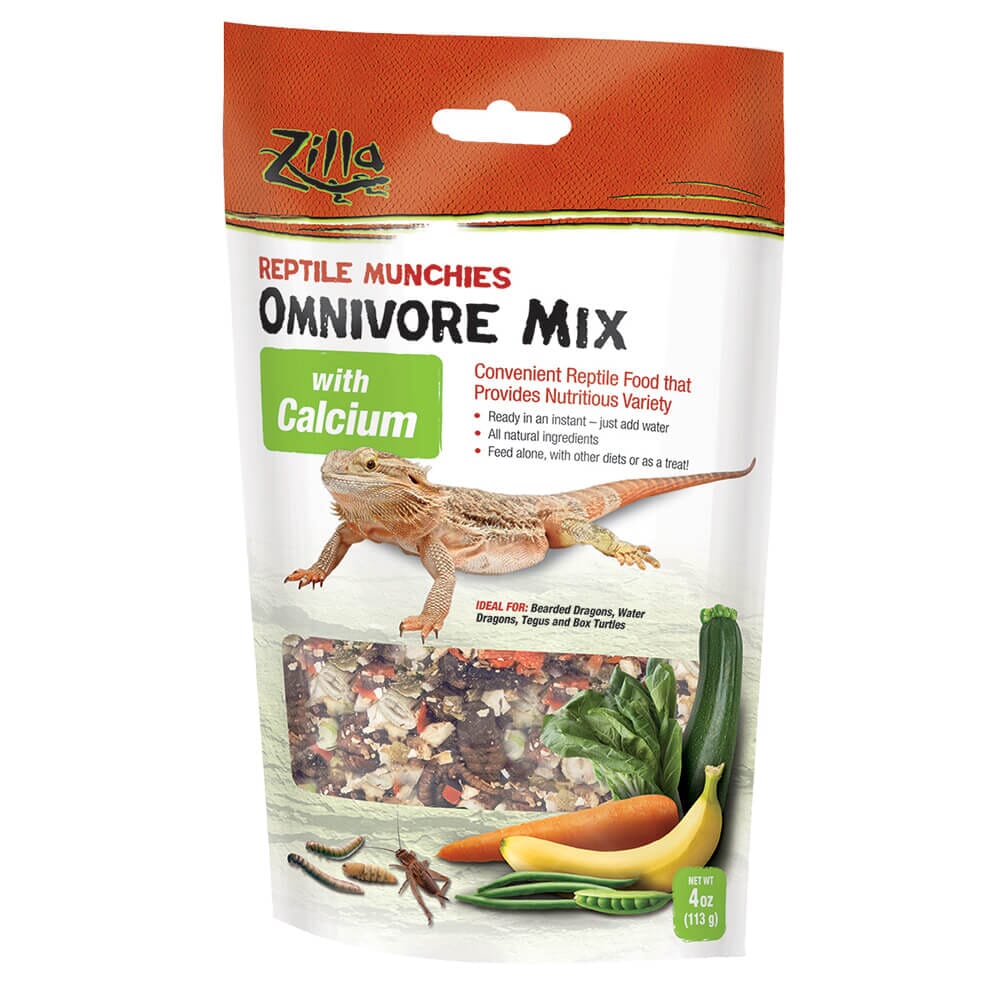 Zilla Reptile Munchies Omnivore with Calcium Zilla 