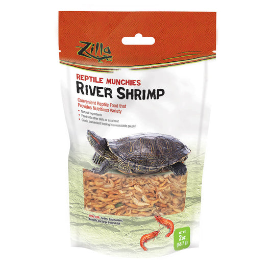 Zilla Reptile Munchies River Shrimp, 2oz