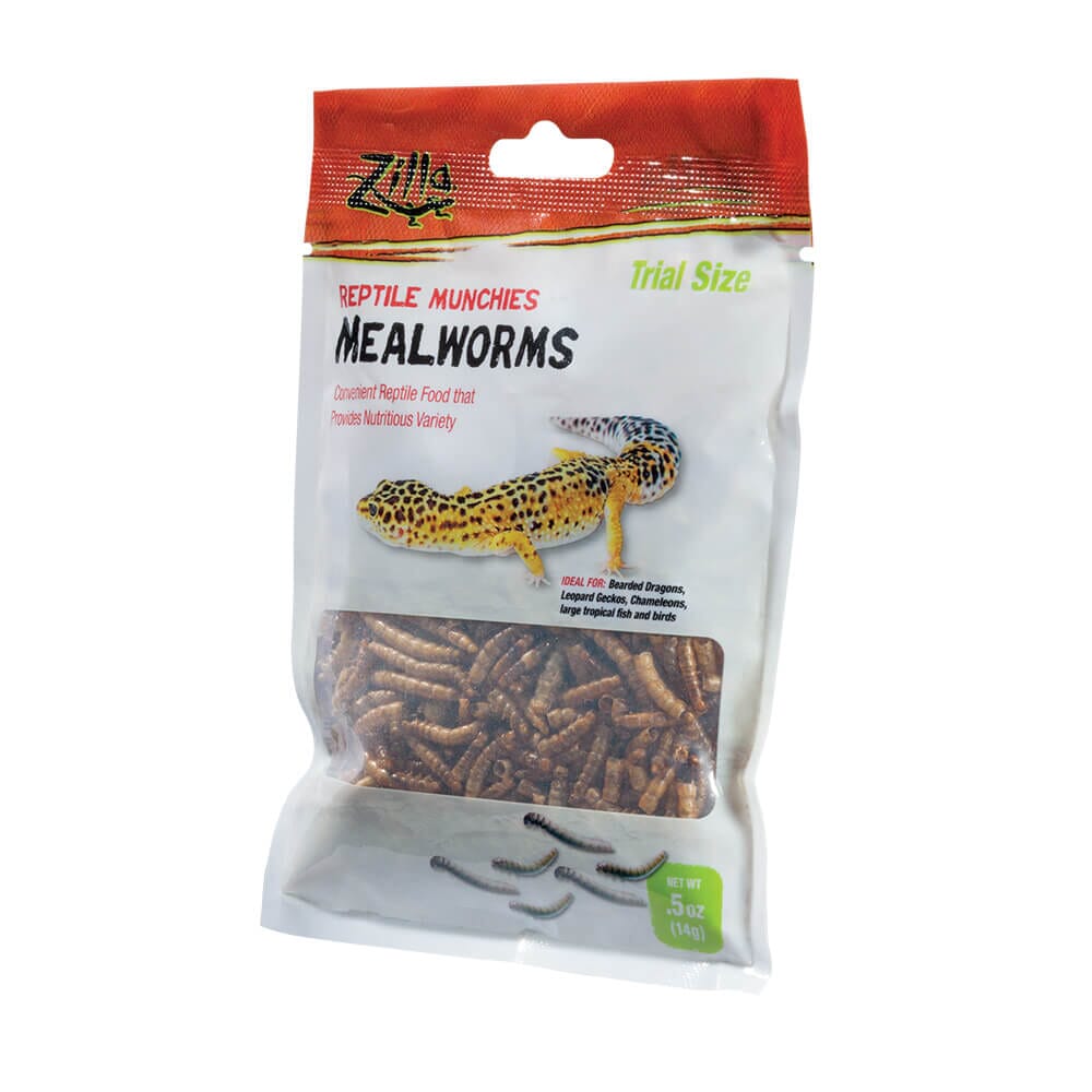 Zilla Reptile Munchies Mealworms, 0.5oz Zilla 