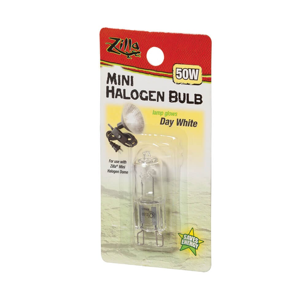 Zilla Day White Mini Halogen Bulb, 50w Zilla