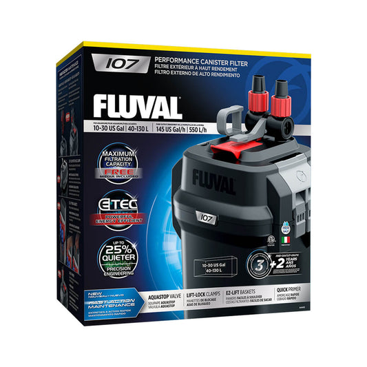 Fluval 107 External Filter 120Vac, 60Hz (10-30gal) Fish Supplies Fluval