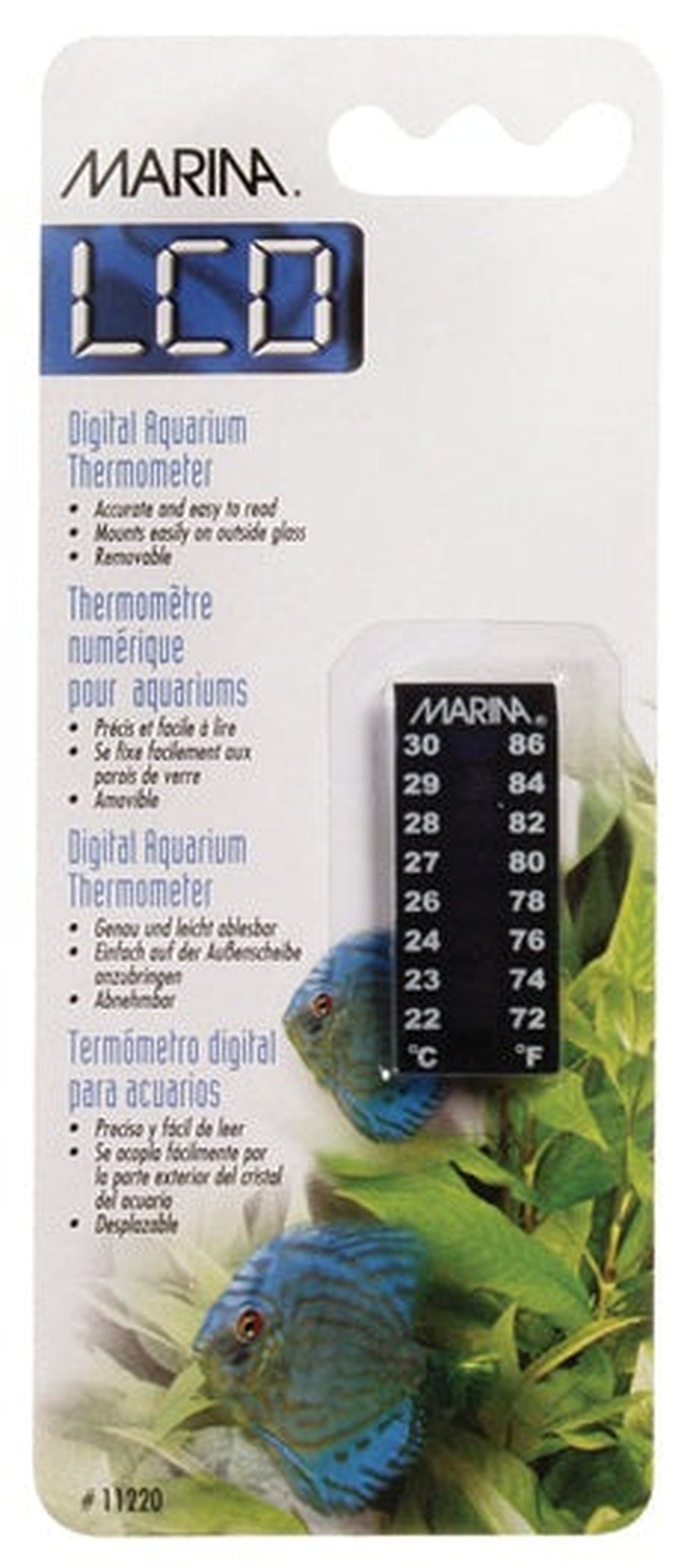 Marina Aquarius Thermometer C/F Fish Supplies Marina