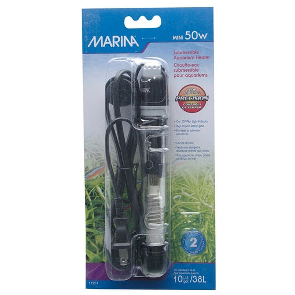 Marina Submersible Heater 6in 50W 10 gal.