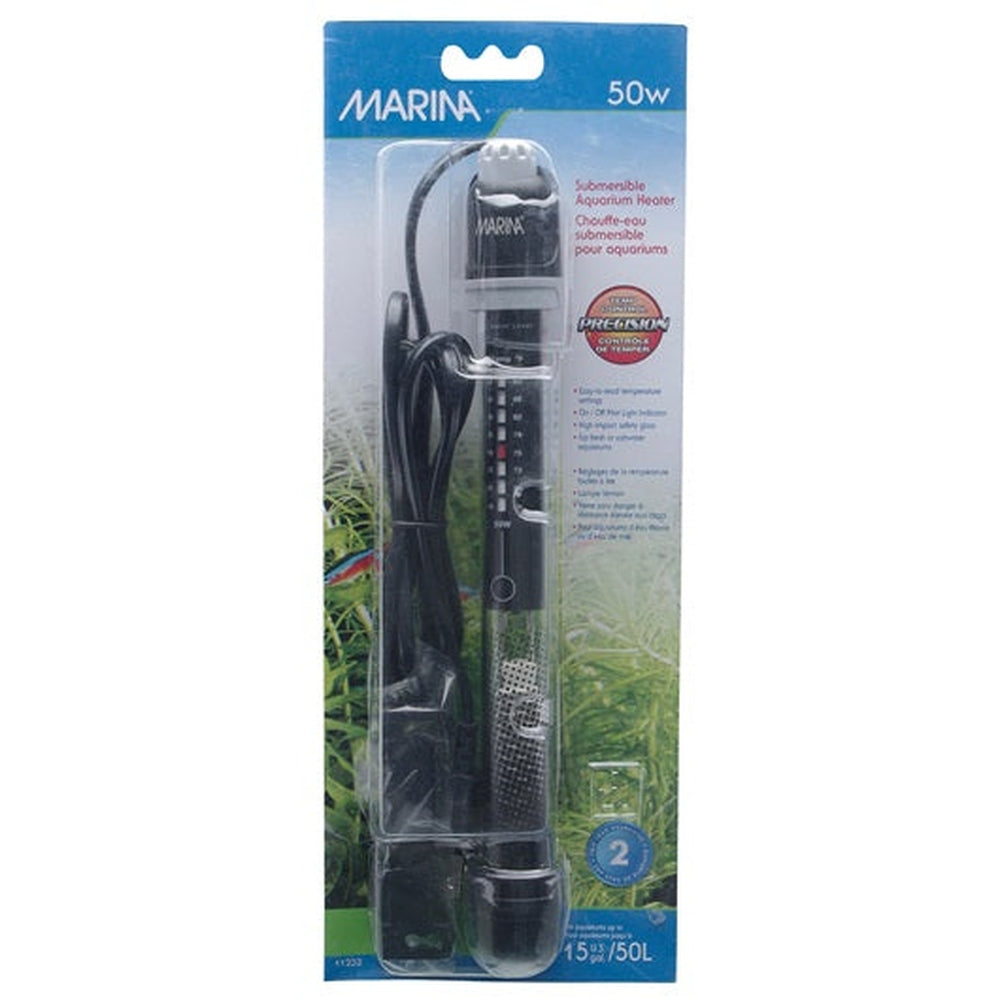 Marina Submersible Heater 8.5in 50W 15 gal.