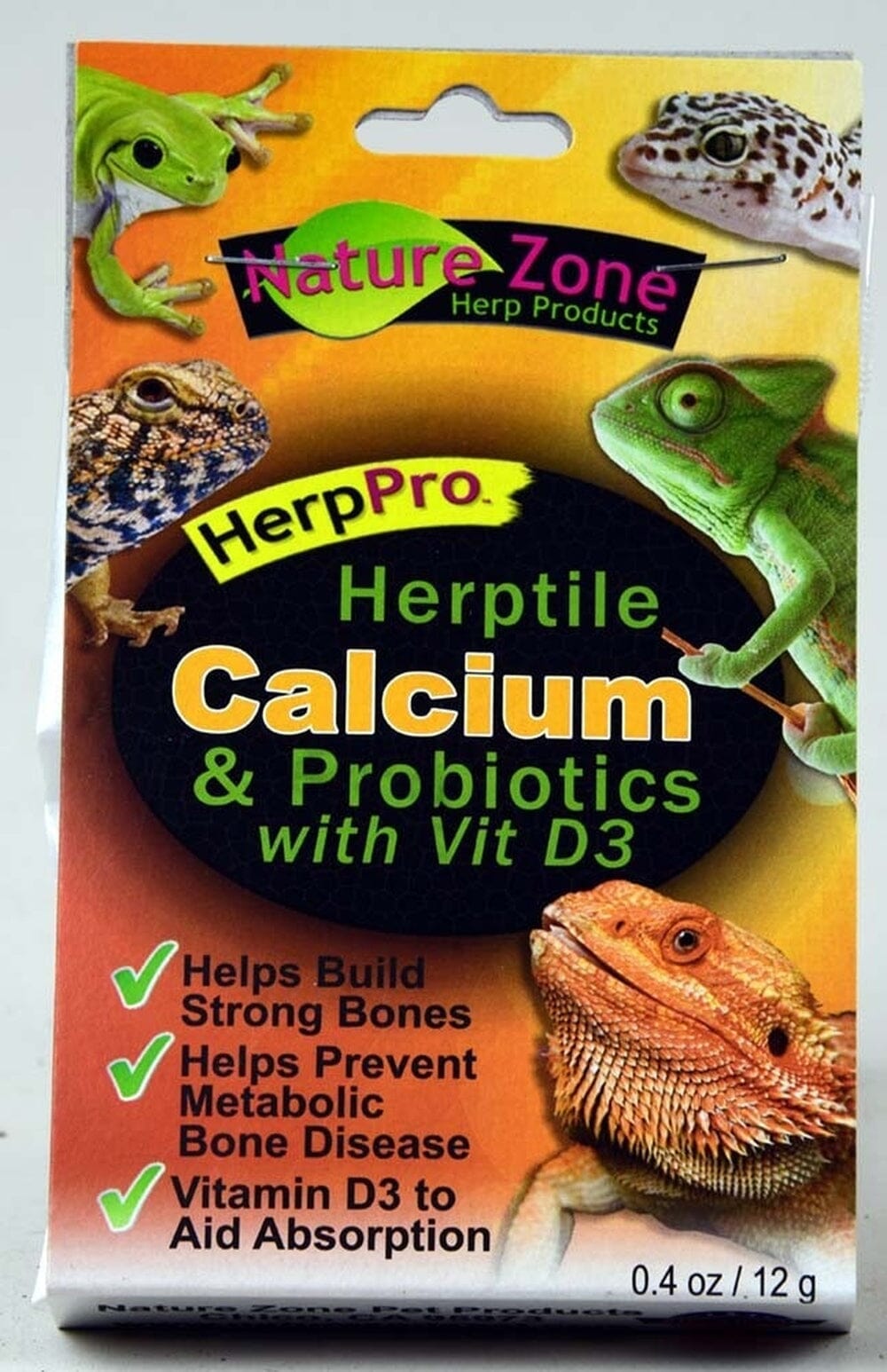 Nature Zone Herptile Calcium & Probiotics with Vitamin D-3, 0.4oz Nature Zone 