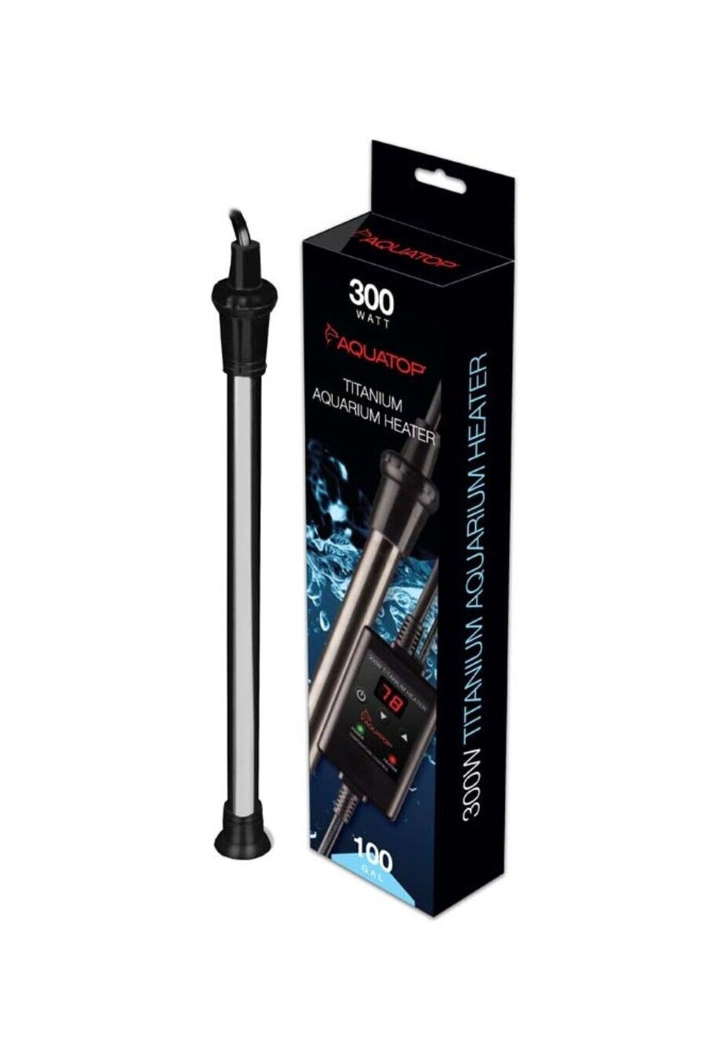 Aquatop Submersible Titanium Aquarium Heater & External Thermostat 300w