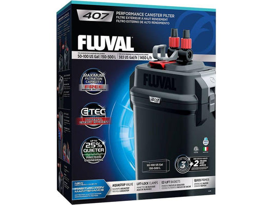 Fluval 407 External Filter 120Vac, 60Hz (50-100gal) Fish Supplies Fluval