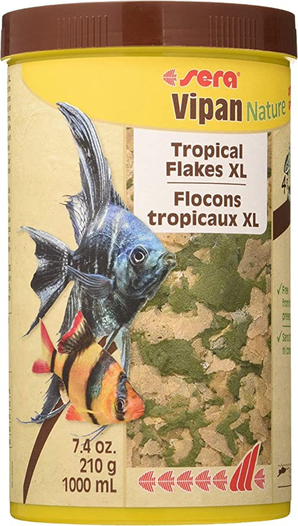 Sera Vipan Nature XL Tropical Flakes 7.4oz Aquatic Diet Sera