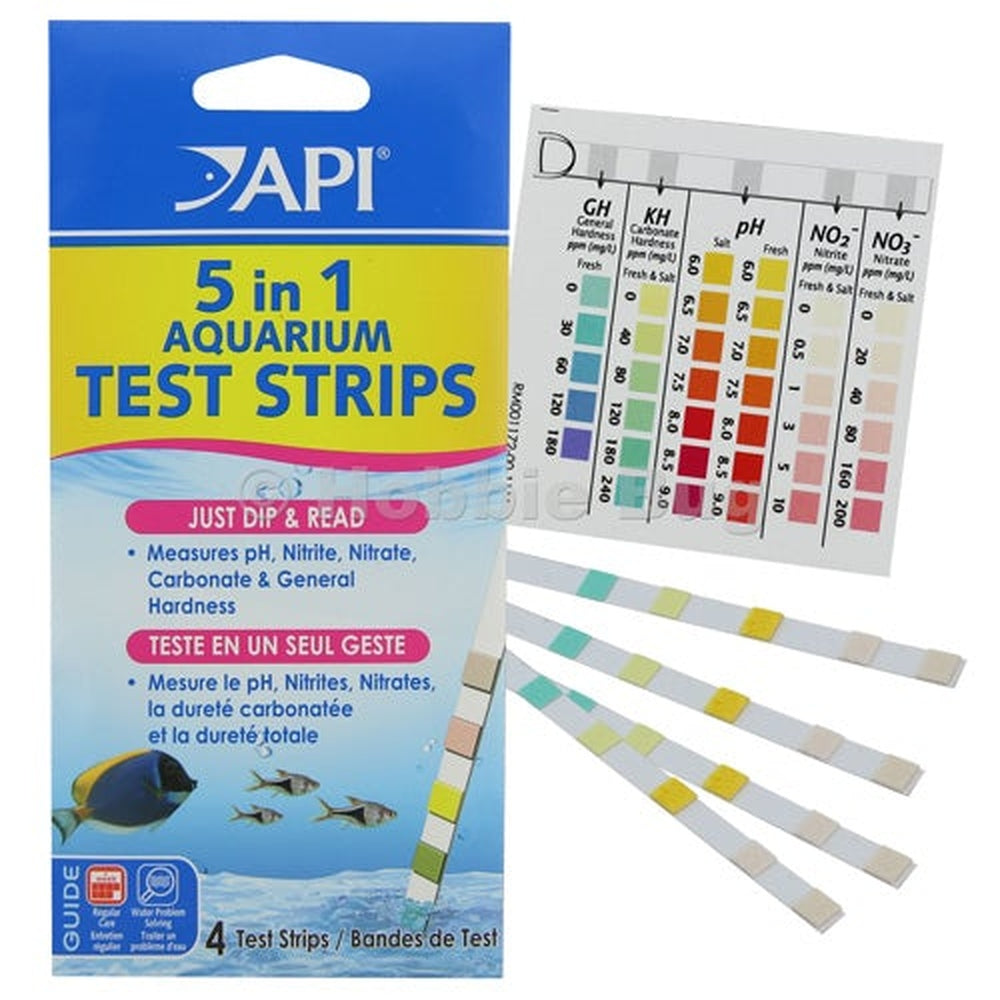 API 5 in 1 Test Strips 4 pack