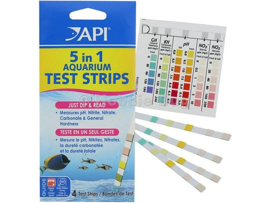 API 5 in 1 Test Strips (4 pack) Fish Supplies API