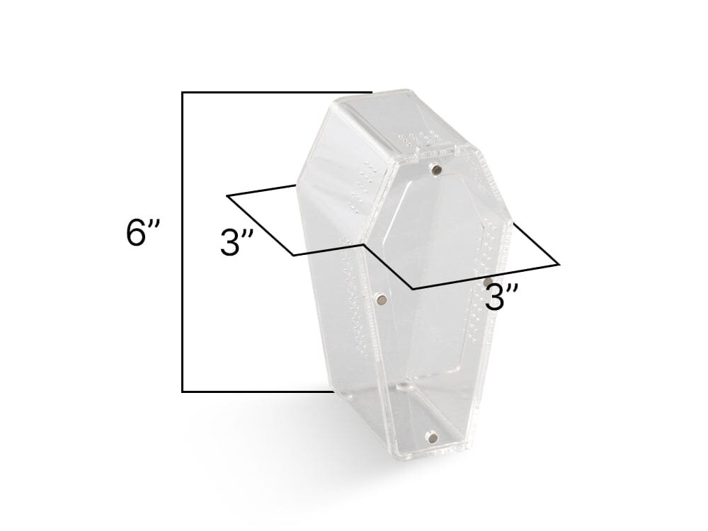 Acrylic Habitat Coffin 3x3x6