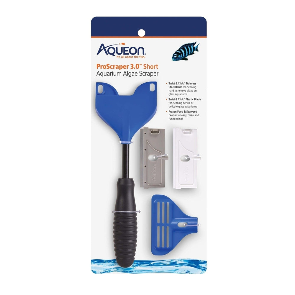 Aqueon ProScraper 3.0 Short Aquarium Algae Scraper Fish Supplies Aqueon