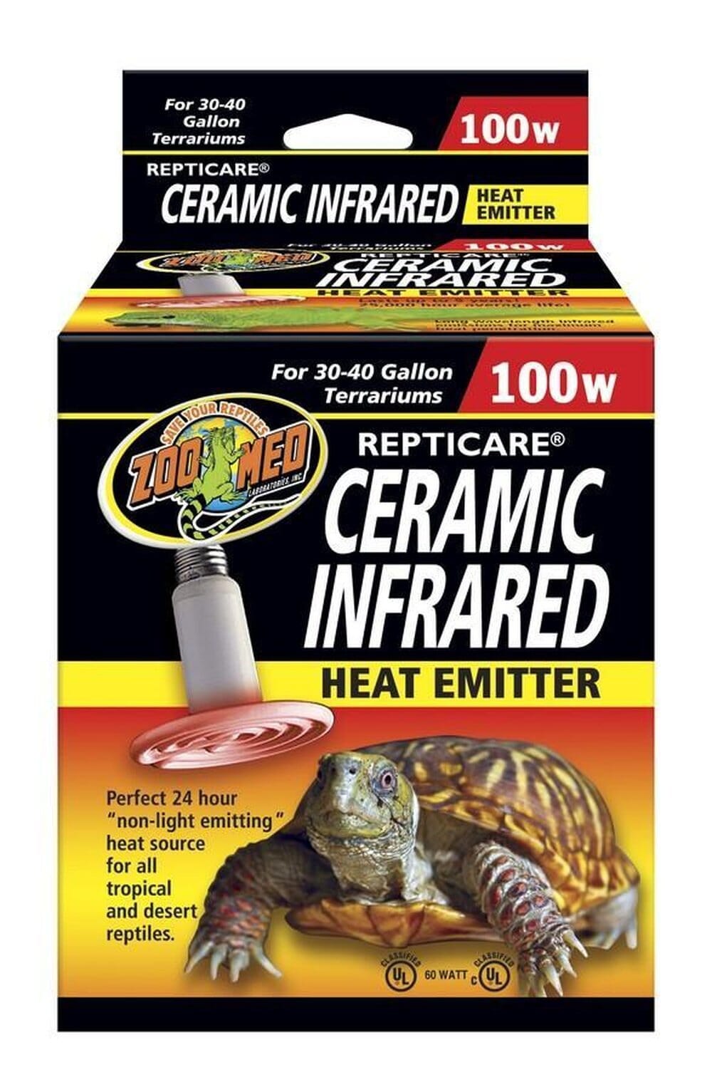 Zoo Med ReptiCare Ceramic Infrared Heat Emitter, 100w Zoo Med