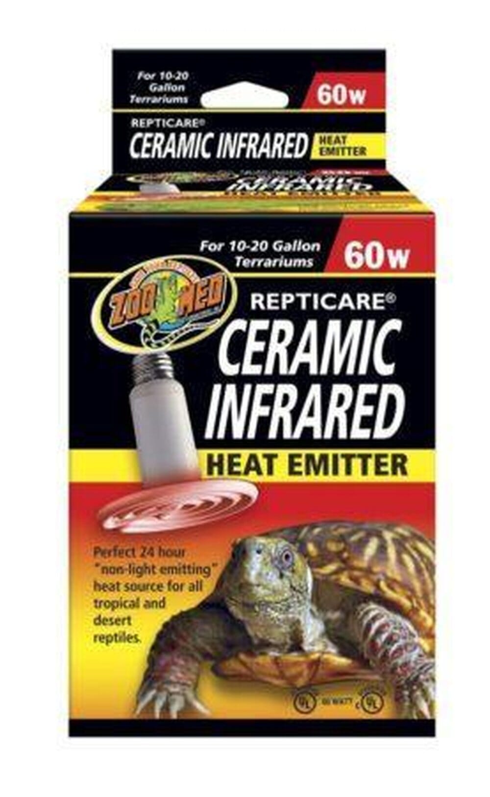 Zoo Med ReptiCare Ceramic Infrared Heat Emitter, 60w Zoo Med 