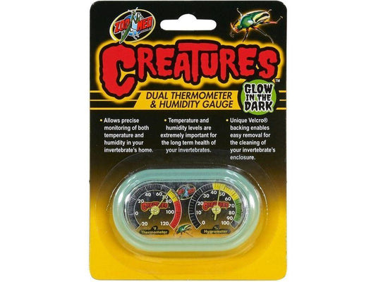 Zoo Med Creaturesâ?¢ Dual Thermometer & Humidity Gauge Zoo Med