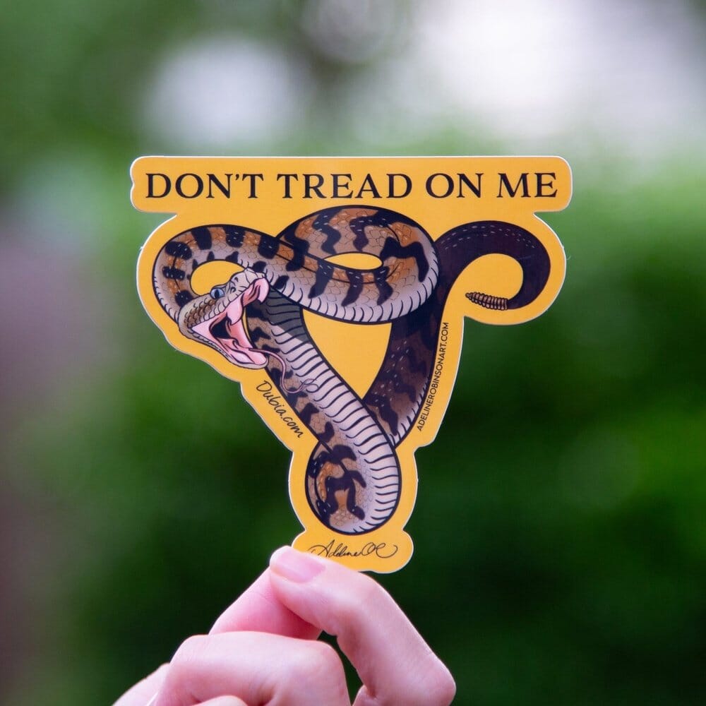 Don't Tread On Me Sticker Sticker Dubia.com Die-Cut 