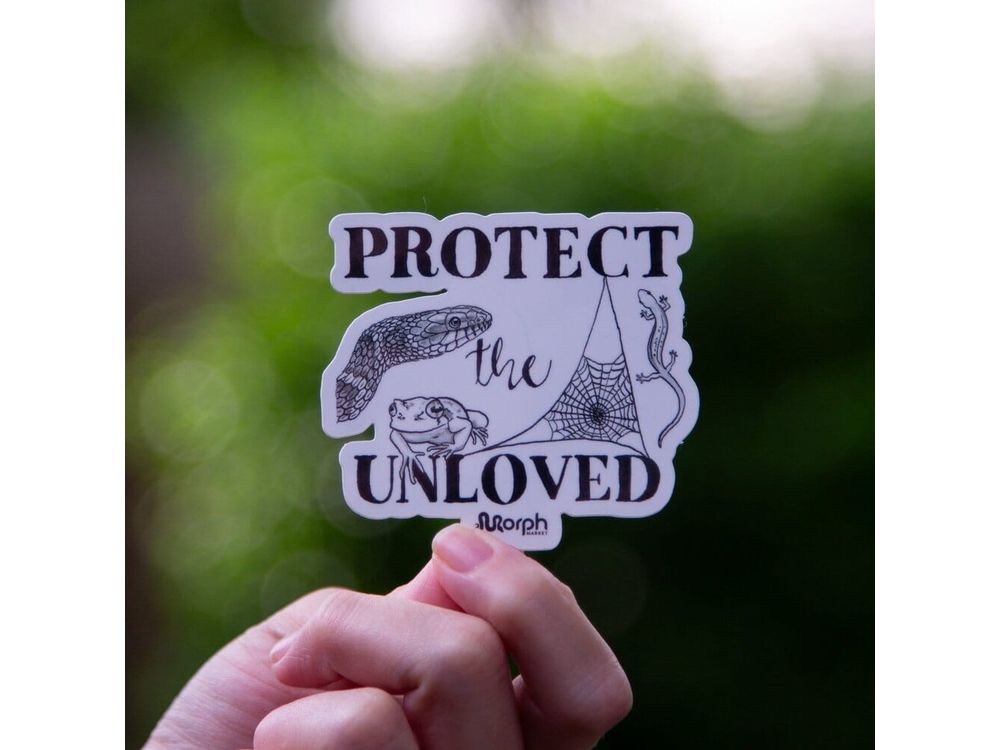 Protect the Unloved Sticker Sticker Dubia.com Die-Cut 