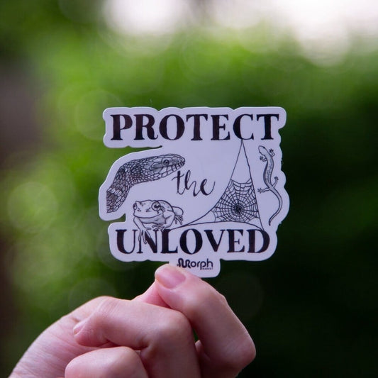 Protect the Unloved Sticker Sticker Dubia.com Die-Cut 