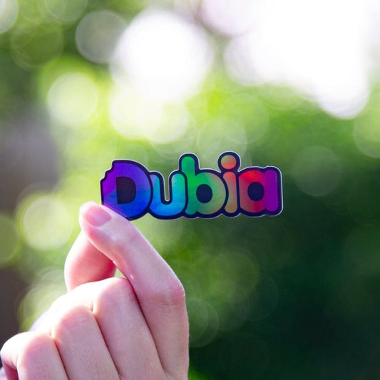 Holographic Rainbow Dubia Sticker Sticker Dubia.com Die-Cut 