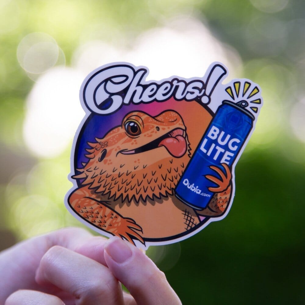 Cheers! Stickers Dubia.com Die-Cut 