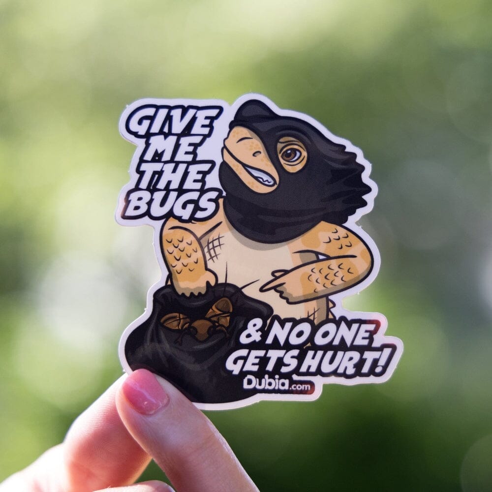 Give Me the Bugs Sticker Dubia.com Die-Cut