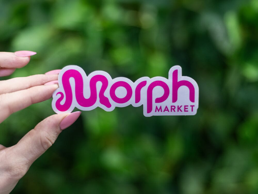 MorphMarket White and Pink Sticker