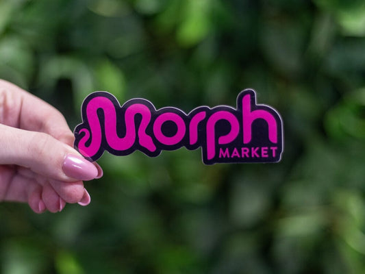 MorphMarket Black and Pink Sticker