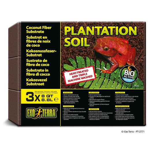 Exo Terra Plantation Soil - Bricks - 3 x 8qt Exo Terra 