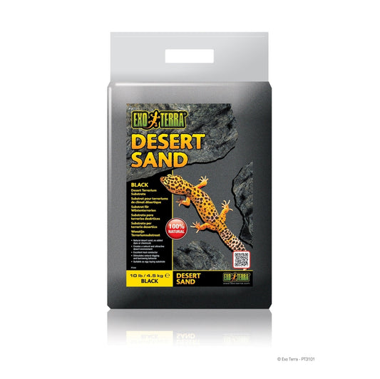 Exo Terra Desert Sand - Black - 10 lb 4.5 kg