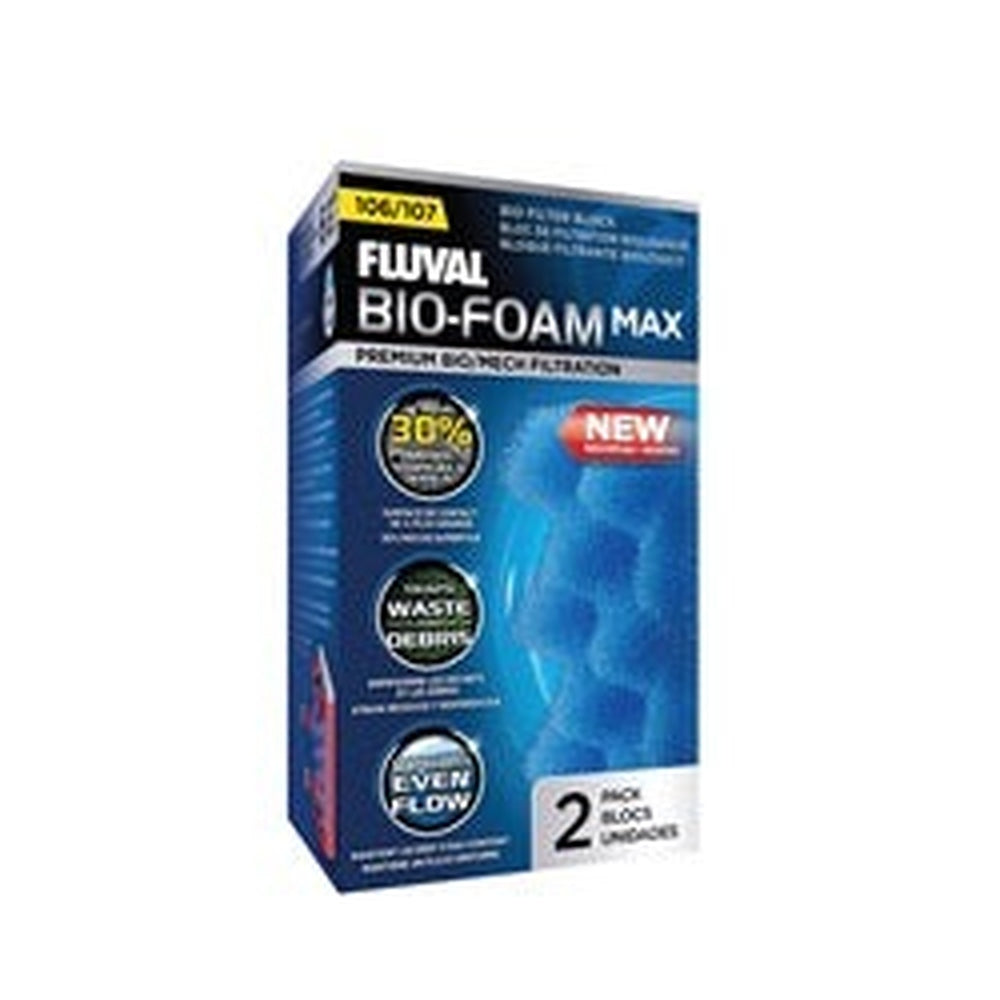 Fluval 107 Blue BioFoam MAX , 2pcs Fish Supplies Fluval