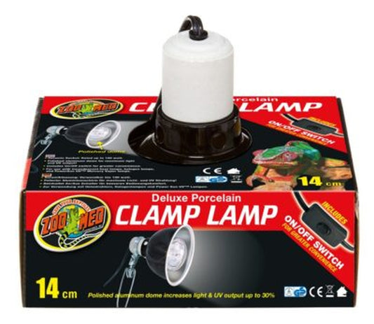 Zoo Med Deluxe Porcelain Clamp Lamp, 5.5" Zoo Med