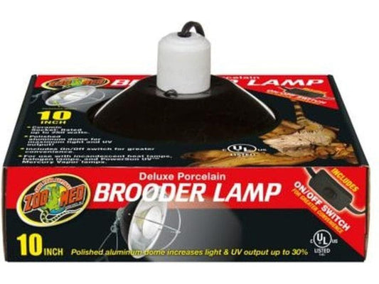 Zoo Med Deluxe Porcelain Clamp Lamp, 10" Zoo Med