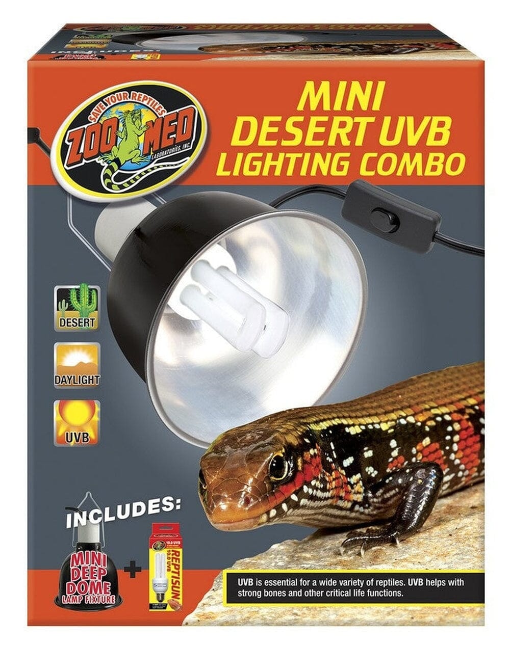 Zoo Med Mini Desert UVB Lighting Combo Zoo Med 