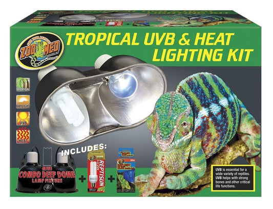 Zoo Med Tropical UVB & Heat Lighting Kit Zoo Med