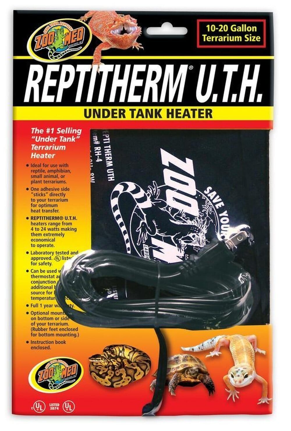 Zoo Med ReptiTherm Under Tank Heater (U.T.H.), Small Zoo Med 