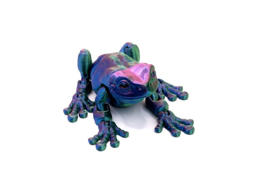 3D Printed Multi-Color White's Tree Frog - Small Toys Dubia.com 3D Printed Multi-Color White's Tree Frog - Small 