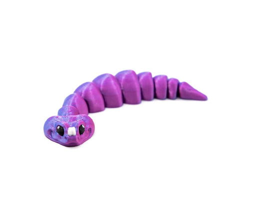 3D Printed Multicolor Gaboon Viper - Mini Toys Dubia.com 