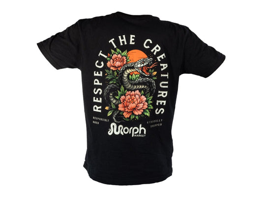 MorphMarket Black Respect The Creatures T-Shirt
