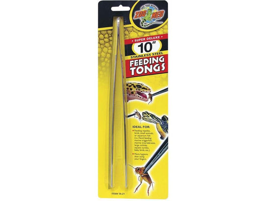 Zoo Med Super Deluxe 10â?³ Stainless Steel Feeding Tongs Zoo Med