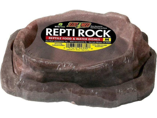 Zoo Med Repti Rock Food and Water Dishes, Medium Zoo Med