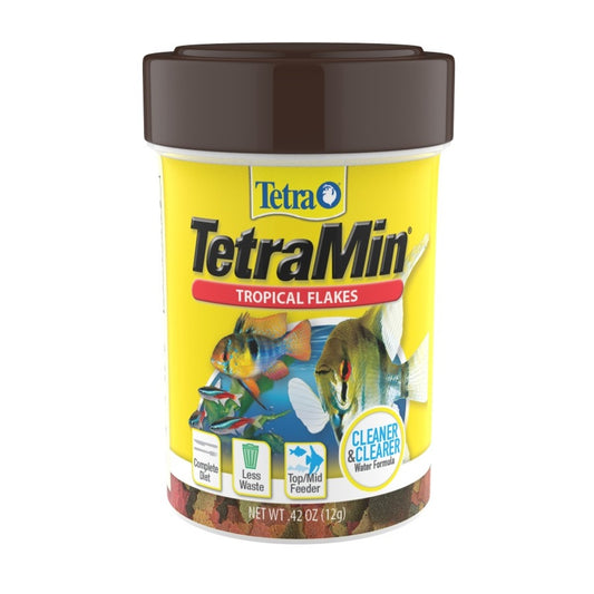 Tetra TetraMin Clean & Clearer Tropical Flakes Fish Food 1ea/0.42 oz Aquatic Diet Tetra