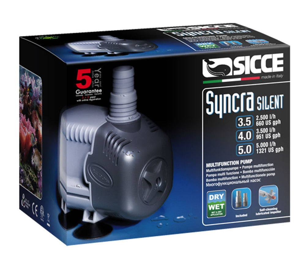 Sicce SYNCRA SILENT 5.0 Pump - 1321 GPH 1ea Animals & Pet Supplies > Pet Supplies > Fish Supplies SICCE