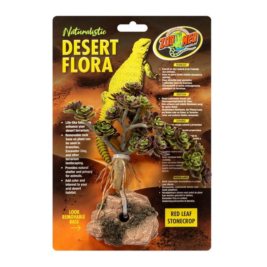 Zoo Med Desert Flora Plant Red Leaf Stonecrop, 1ea/One Size Animals & Pet Supplies > Pet Supplies > Fish Supplies Zoo Med 