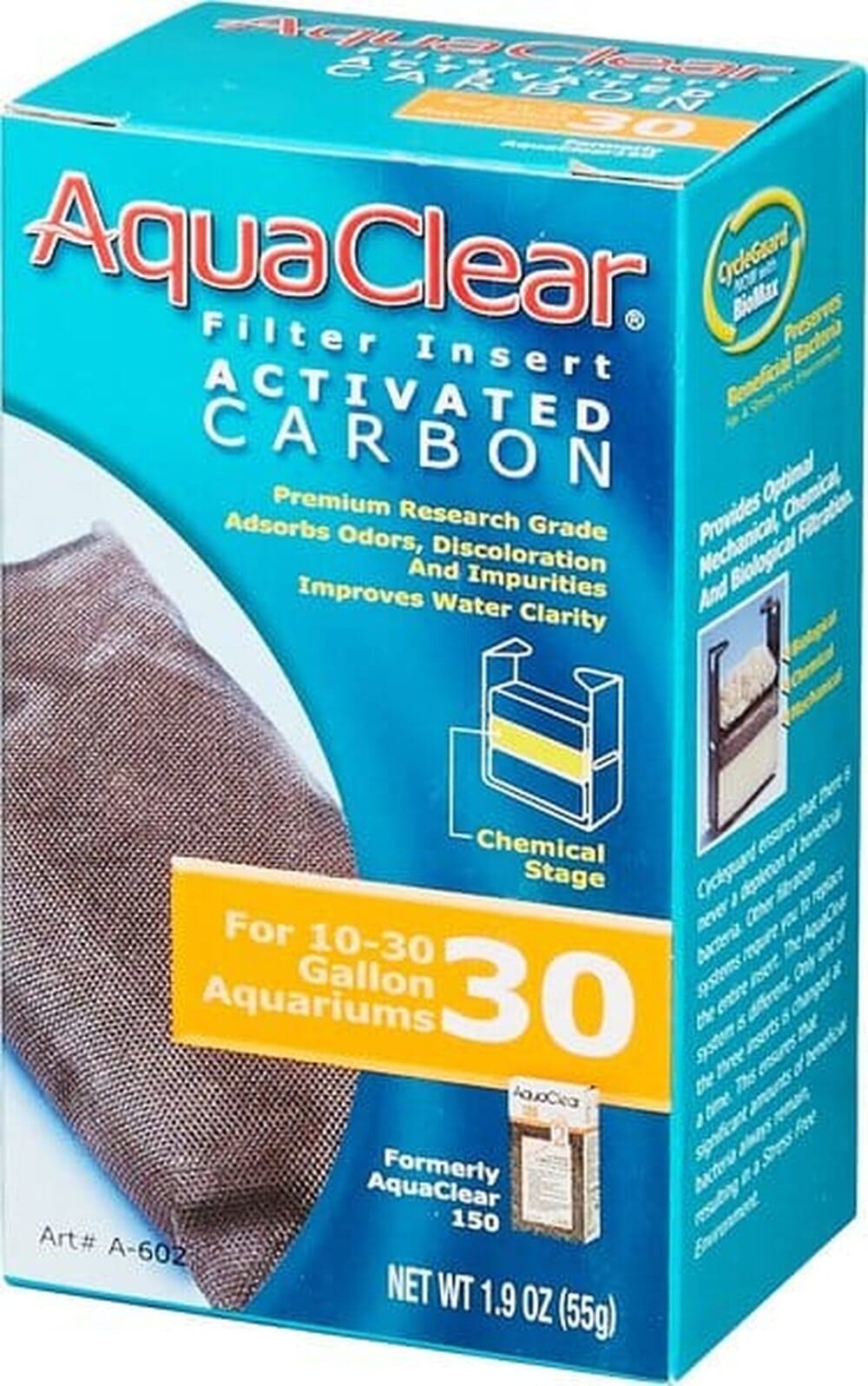 AquaClear Filter Insert Activated Carbon 30gal fish supplies AquaClear 