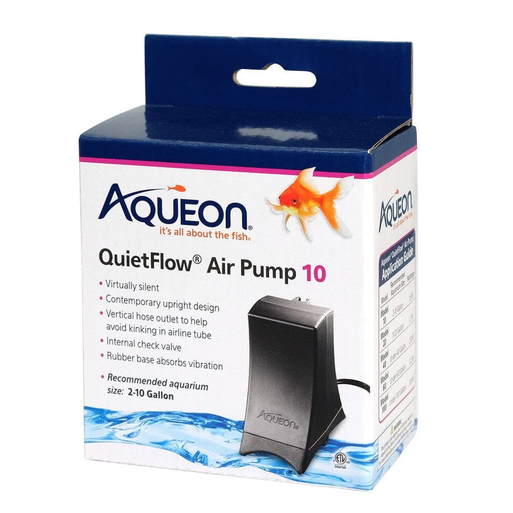 Aqueon QuietFlow Air Pump Black, 1ea/10 Animals & Pet Supplies > Pet Supplies > Fish Supplies Aqueon