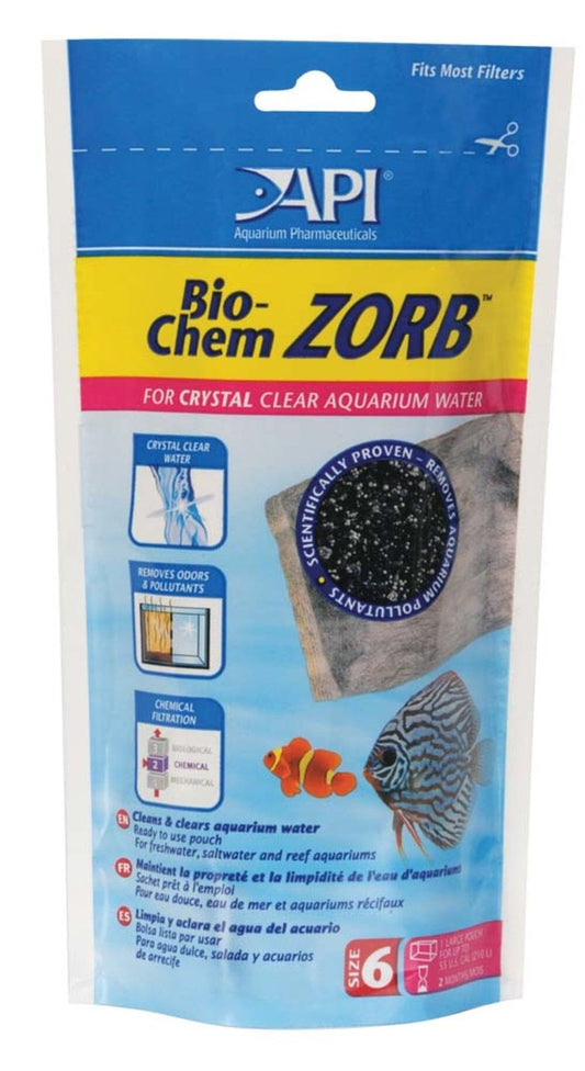 API BIO-CHEM ZORB Aquarium Filter Media, Size 6 Aquarium API