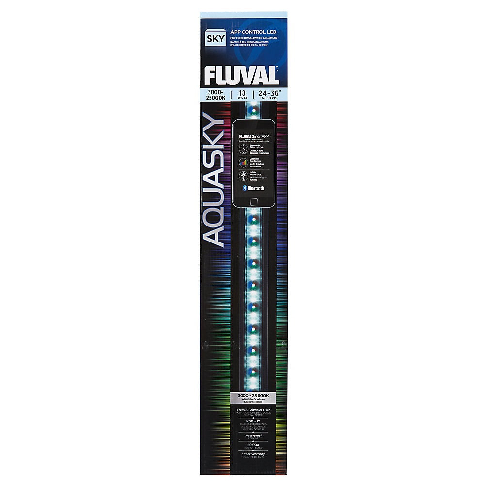 FL Aquasky LED 2.0 (RGB+W) 18w 24-36in Fish Supplies Fluval